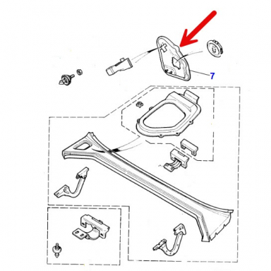 USED FUEL/GAS FILLER LID  CAP723